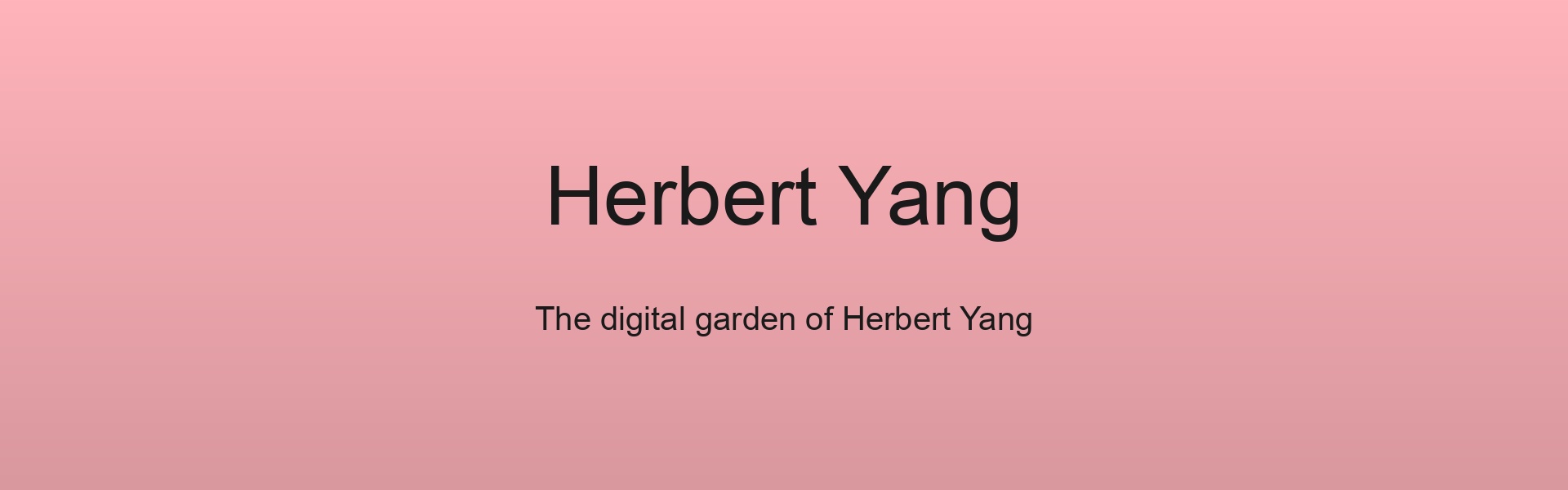 Herbert Yang